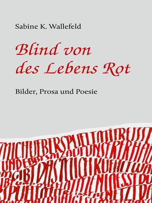 cover image of Blind von des Lebens Rot